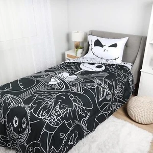 Nightmare Before Christmas Bedding Sheet Set 4 pcs Twin Bed in Bag Set for Kids - Picture 1 of 9