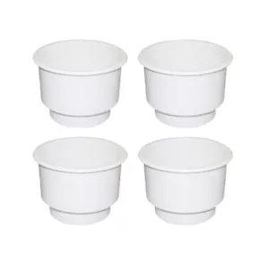 4PCS White Plastic Cup Drink Can Holder Universal for Car Truck Boat Marine RV - Picture 1 of 5