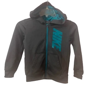 NIKE Zip Up Hoodie DRI-FIT Jacket (fleece lined) boys 5 - 6 Years - Picture 1 of 5