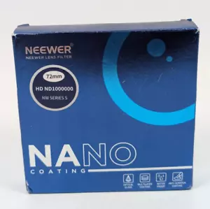 Neewer Lens Filter HD ND100000 NW Series S 72mm Filter Nano Coating New Open Box - Picture 1 of 2