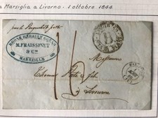 Prefilatelia - 1846 - Via di Mare Marsiglia per Livorno Paquebot Sigla 'B' - #55