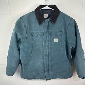 Vintage Carhartt Jacket Men’s Hunter Green Arctic Quilt Lined XXL 2XL Pockets - Picture 1 of 24