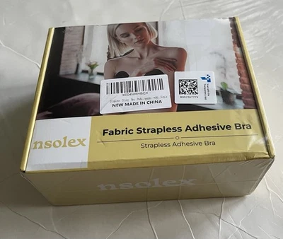 NEW Nsolex Fabric Strapless Adhesive Bra Size C - Image 1 of 4