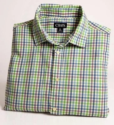 Chaps Boy’s Dress Button-up Shirt Size XL (18-20) Plaid - Image 1 of 4