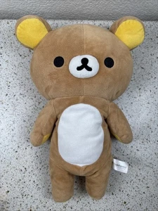 Rilakkuma Bär Plüsch Reißverschluss Beutel auf der Rückseite 15 Zoll groß San-x Kissen Dekor - Bild 1 von 9