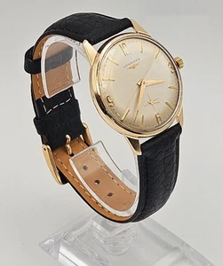 Longines 9ct Gold 1966 Cal 370 Handaufzug DS&S Baume Dresswatch 34mm - Bild 1 von 21
