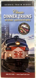 Classic Dinner Trains Scenic Adventures Broschüre *NEU* Cape Cod MA - Bild 1 von 3