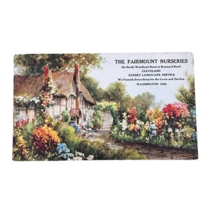 Vintage Advertising Ink Blotter Fairmount Nurseries Cleveland OH - Picture 1 of 2