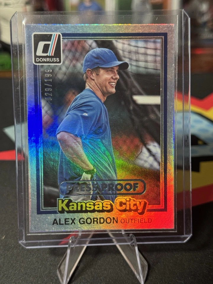 2015 Panini Donruss - Inaugural 1981 Edition Alex Gordon #218 Press Proof - Image 1 of 2