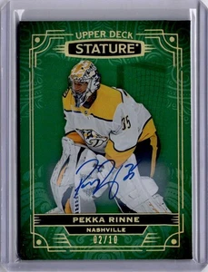 Pekka Rinne Stature Auto /10 2022-23 Upper Deck Stature - Picture 1 of 2