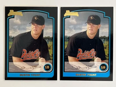 2003 Bowman & Gold Foil Dustin Yount Rookie #329 Baltimore Orioles NR-MT+ - Image 1 of 2