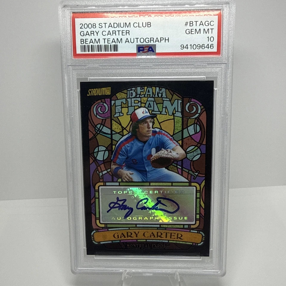 Topps Stadium Club 2008 - Beam Team Gary Carter #BTA-GC (AU) PSA 10 POP 2 Foto 1 de 2