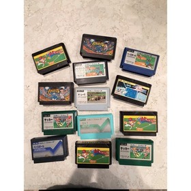 Nintendo Famicom Game Lot 12 Games Baseball Soccer F1 Race Star Luster Japanese