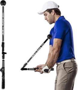 Golf Swing Trainer Aid Adjustable, Portable Golf Training Aid to Improve Hinge, - Picture 1 of 12