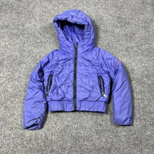 North Face Jacket Girls XXS Hooded Puffer Full Zip Winter Coat Youth 5 Warm - Picture 1 of 9