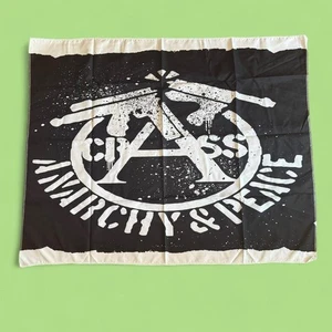 CRASS Anarchy & Peace 29x36" Tapisserie Stoff Poster Anarcho Peace Punk UK82 F - Bild 1 von 5