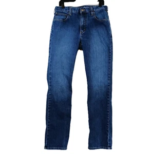 Carhartt Jeans Mens 34X34 Blue Demin Rugged Flex Relaxed Fit Performance Work - Picture 1 of 11
