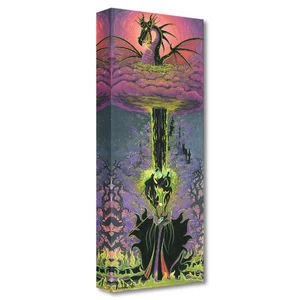 Maleficent's Transformation 22Hx8W Disney Fine Art by Michelle St Laurent - Picture 1 of 1