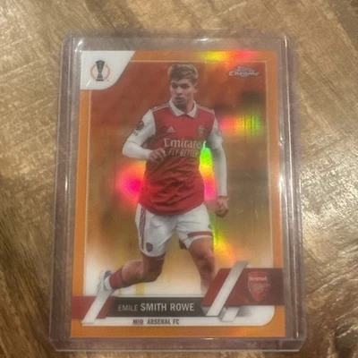 EMILE SMITH ROWE 2022-23 Topps Chrome UCC ORANGE & GOLD SEISMIC #55  - Image 1 of 4