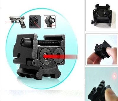 Adjustable Compact Red Dot Sight/Laser Mini Scope For Pistol Gun 20mm Rail Mount - Image 1 of 4