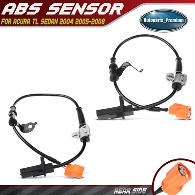 Sensor de velocidad de rueda ABS de 2 piezas para Acura TL sedán 2004 2005-2008 trasero izquierdo y derecho Foto 1 de 4