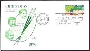 Canada #530 "SNOWMOBILE & TREE" Fine Used 1970 Rosecraft Cover - Picture 1 of 2