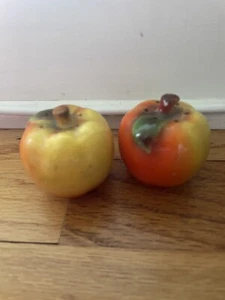 Vintage Tomato Salt And Pepper Shakers Japan Food Vegetable - Picture 1 of 8