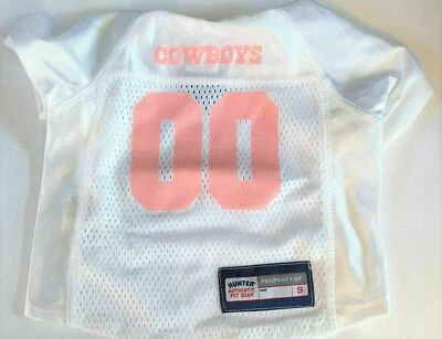 HUNTER MFG DALLAS COWBOYS DOG CAT PREMIUM JERSEY PINK w/ NAME TAG CHOOSE SIZE