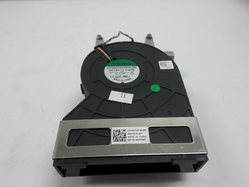 Dell Optiplex SFF 3010 390 790 990 Computer CPU Cooling Fan & Heatsink CN-0637NC - Image 1 of 4