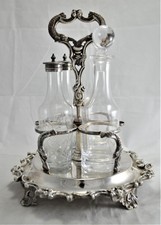 N°3925 FAVOLOSA CRUET MENAGE OLIERA IN ARGENTO SHEFFIELD COLLECTION
