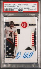 DESMOND RIDDER 2022 NATIONAL TREASURES STARS STRIPES ROOKIE PATCH AUTO /25 PSA 9