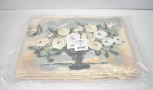 Lot of 4 Creative Co Op Cotton Lumbar Vintage Flower Vase Pillow Covers 24"x16" - Picture 1 of 6