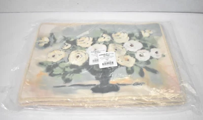 Lot of 4 Creative Co Op Cotton Lumbar Vintage Flower Vase Pillow Covers 24"x16" - Image 1 of 4