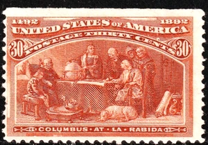 #239 US 30 CENT ORANGE BROWN COLUMBIAN-MINT-N/G-FINE-VF - Picture 1 of 1