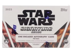 Topps 2023 Star Wars Signature Series Hobby Box One Encased Autograph - Picture 1 of 3