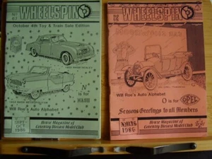 2 X COVENTRY DIECAST MODEL CLUB MAGS WHEELSPIN # 67 68 WILL ROE'S AUTO ALPHABET - Picture 1 of 6