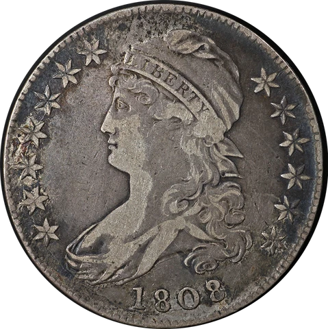 1808/7 Bust Half Dollar Choice VF/XF 0-101 R.1 Nice Eye Appeal Nice Strike Cover