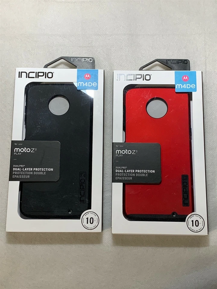 Incipio DualPro Case for Motorola Moto Z3 Play- Multiple Colors! - Imagem 1 de 1