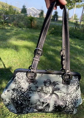 Bolso de Mano ISABELLA FIORE ~ ÁNGEL ~ QUERUBÍN Florido y Romántico Victoriano Foto 1 de 4