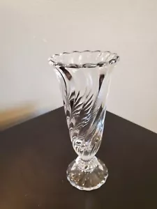 Schöne elegante Glas Fostoria Colony Swirl KNOSPEN VASE mondän hübsch - Bild 1 von 5