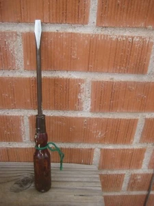 1930er Vintage 5/16" Spitze x 6" Stahl ** UNMARKIERT *** Schlitzschraubendreher USA - Bild 1 von 12