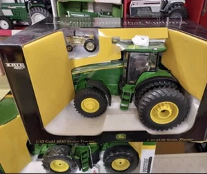 John Deere 8530 MFWD Tractor 1:16 with GOLD 4010 1:43 Tractor ERTL Diecast NIB - Picture 1 of 3
