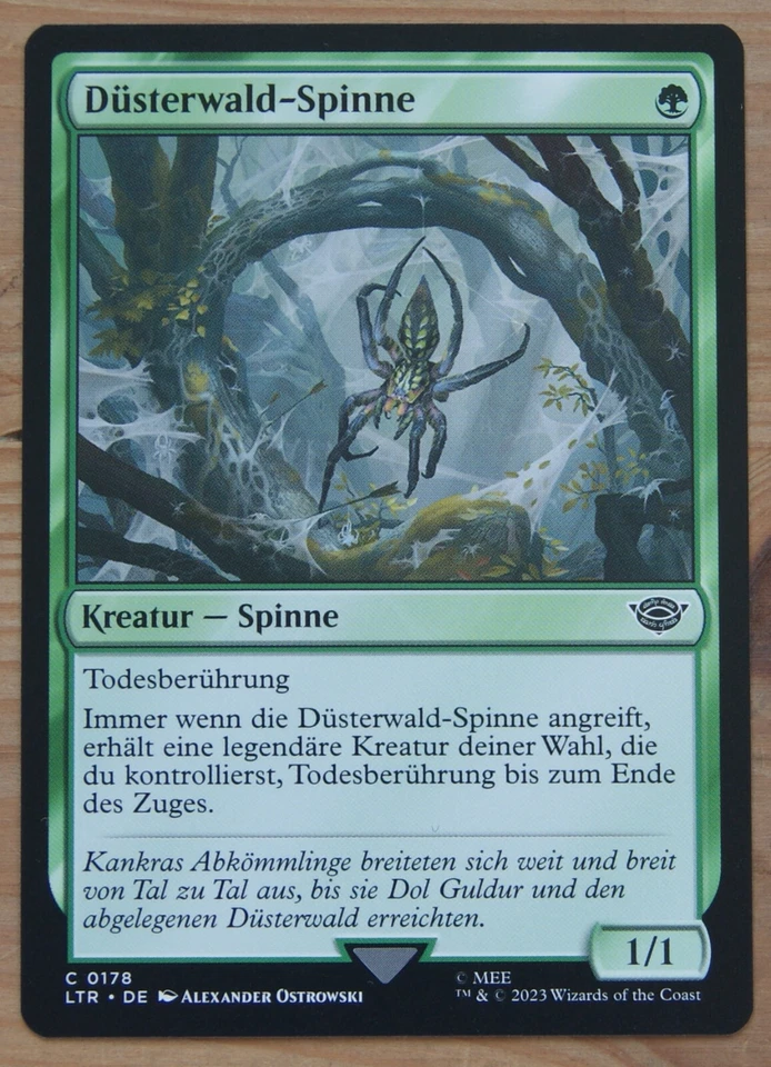 Magic The Gathering  Herr der Ringe  Düsterwald-Spinne  178  DE - Bild 1 von 1