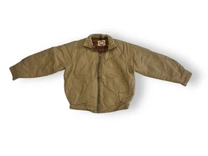 VINTAGE Banana Republic Windbuffer Jacket 8 / Medium Brown Lined 80s - Picture 1 of 11