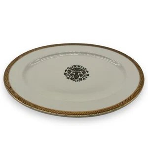 Vintage TAYLOR SMITH & TAYLOR Floral Dinner Platter 22K Heirloom Gold Rim 11.5” - Picture 1 of 4