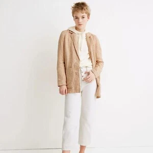 Neu mit Etikett Madewell Leinen Dorset Blazer in Gingham Check Gr. S #F1 - Bild 1 von 5