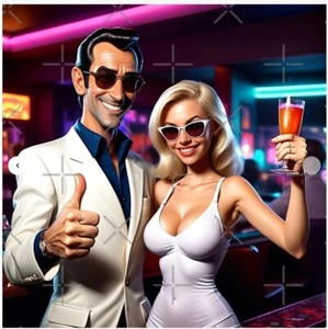 Leisure Suit Larry Poster with Lady - 33.1" x 33.1" - Semi Gloss - Picture 1 of 2