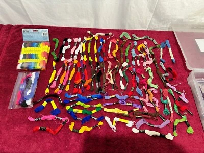 Over 100 Skeins 6 Strand Floss Thread Embroidery Threads - Many Colors - Image 1 of 4