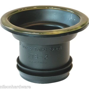 (1)-Fernco 3" Flexible PVC Wax-Free Stool Gasket Toilet Flange. Model: FTS-3 - Picture 1 of 1