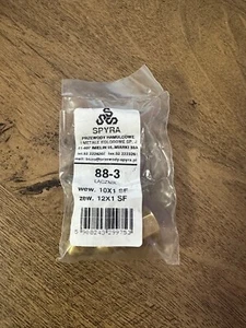 NEW2x Brake Line Pipe Brass M10x1 Female to M12x1 Male Fitting Connector Coupler - Picture 1 of 5